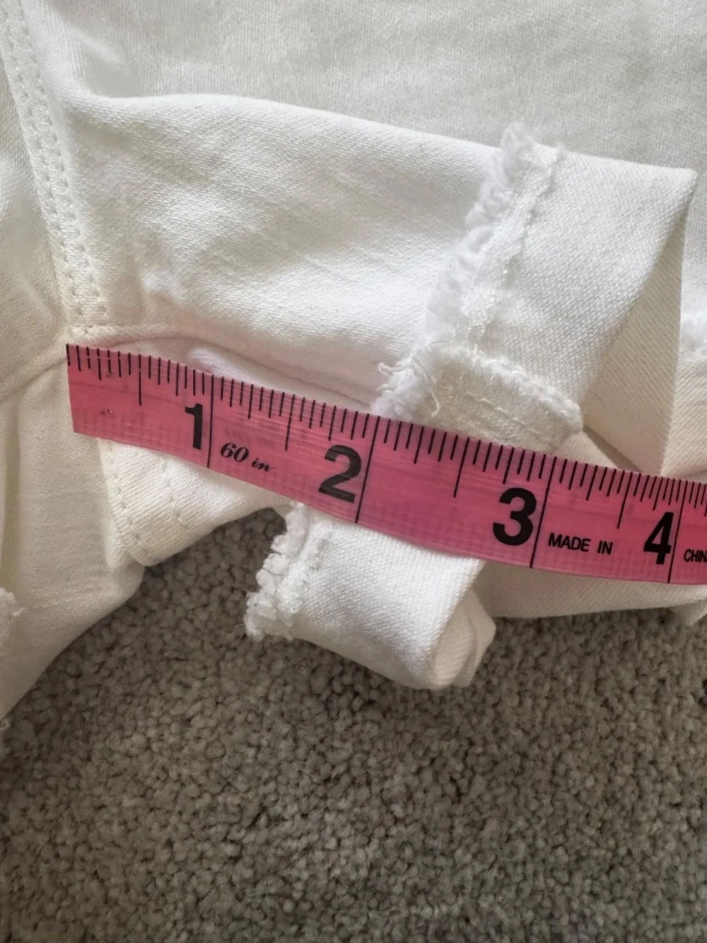 NWT J. Crew White Denim Shorts Size 30